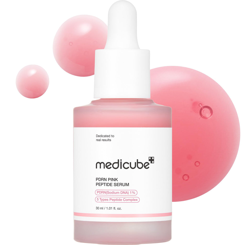 Medicube Salmon DNA PDRN Pink Peptide Serum,Smooth&Fast-Absorbing,Refreshing&Non-Sticky,Moisturizing Feel,K-Beauty,Korean Makeup