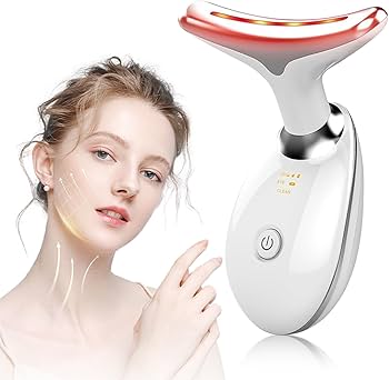 7 Colors LED Lights Face Neck Beauty Device Vibration Massage Improve Neck Lines Face Lifting Machine for Wrinkles, Double Chin4