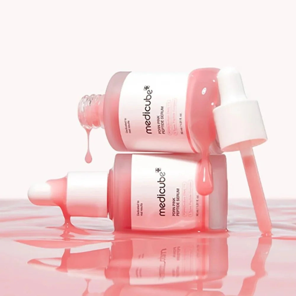 Medicube Salmon DNA PDRN Pink Peptide Serum,Smooth&Fast-Absorbing,Refreshing&Non-Sticky,Moisturizing Feel,K-Beauty,Korean Makeup